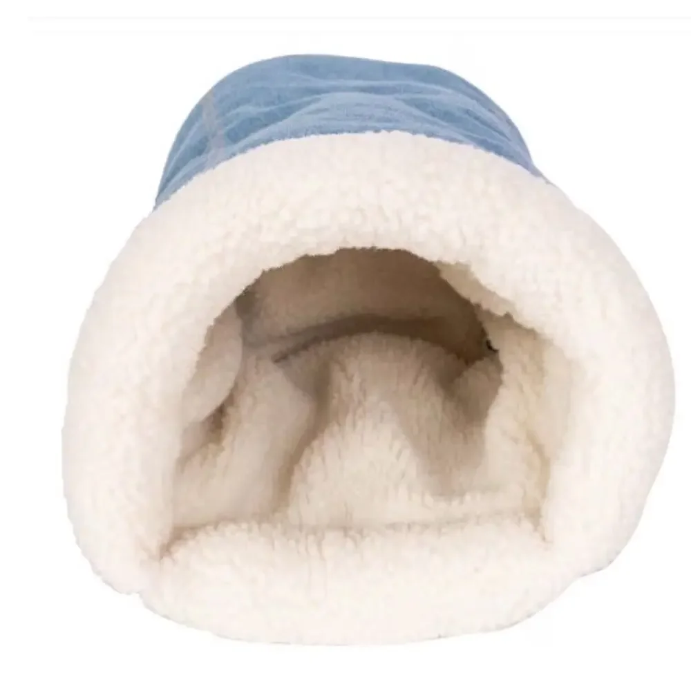 NEW WRANGLER DENIM LIGHT WASH BLUE JEAN COZY CAT DOG CAVE TUNNEL SHERPA LINED